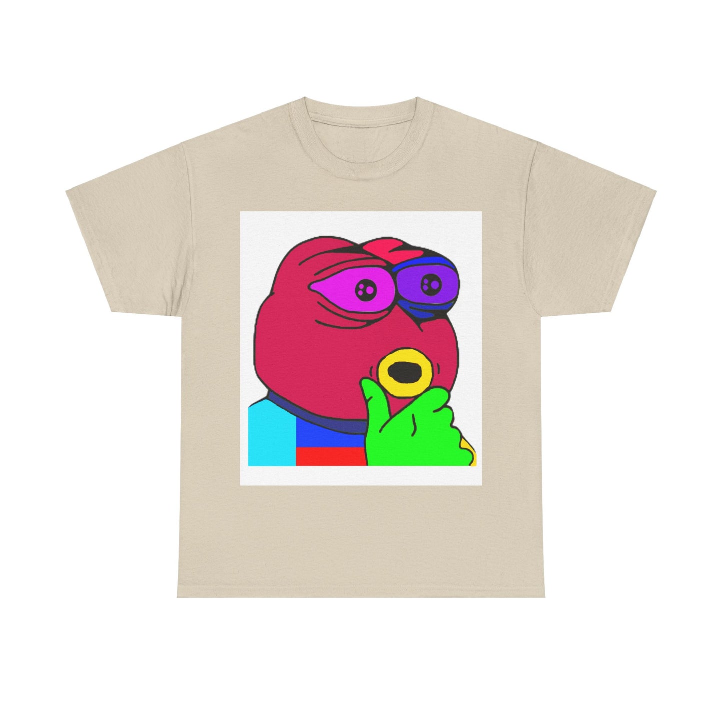Frog Unisex Heavy Cotton Tee for Men and Women in Multiple Sizes