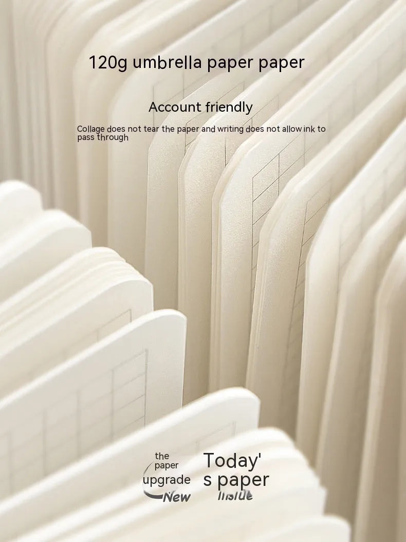 Square Paper Small White Note Girl Heart Diary with Stickers