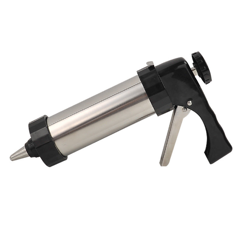 Biscuit Press Biscuit Machine Cookie Press Machine Stainless Steel Biscuit Extruder Press Cookie Gun Kit Set DIY Biscuit Maker Baking