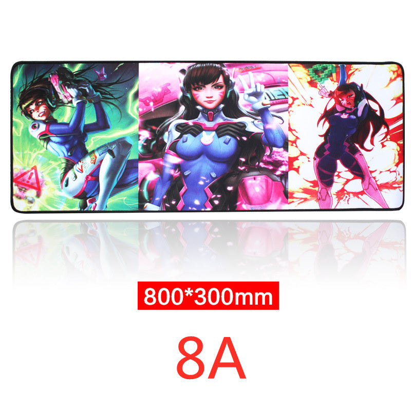 Extra Large RGB Gaming Mouse Pad, Extended Soft LED Mouse Pad, Anti-Slip Rubber Base, Computer Keyboard Mousepad Mat