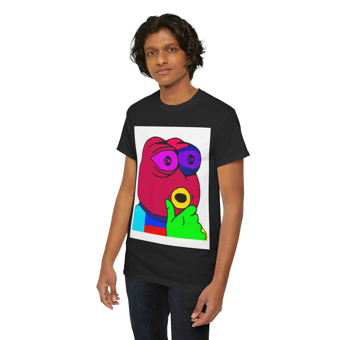 Frog Unisex Heavy Cotton Tee for Men and Women in Multiple Sizes