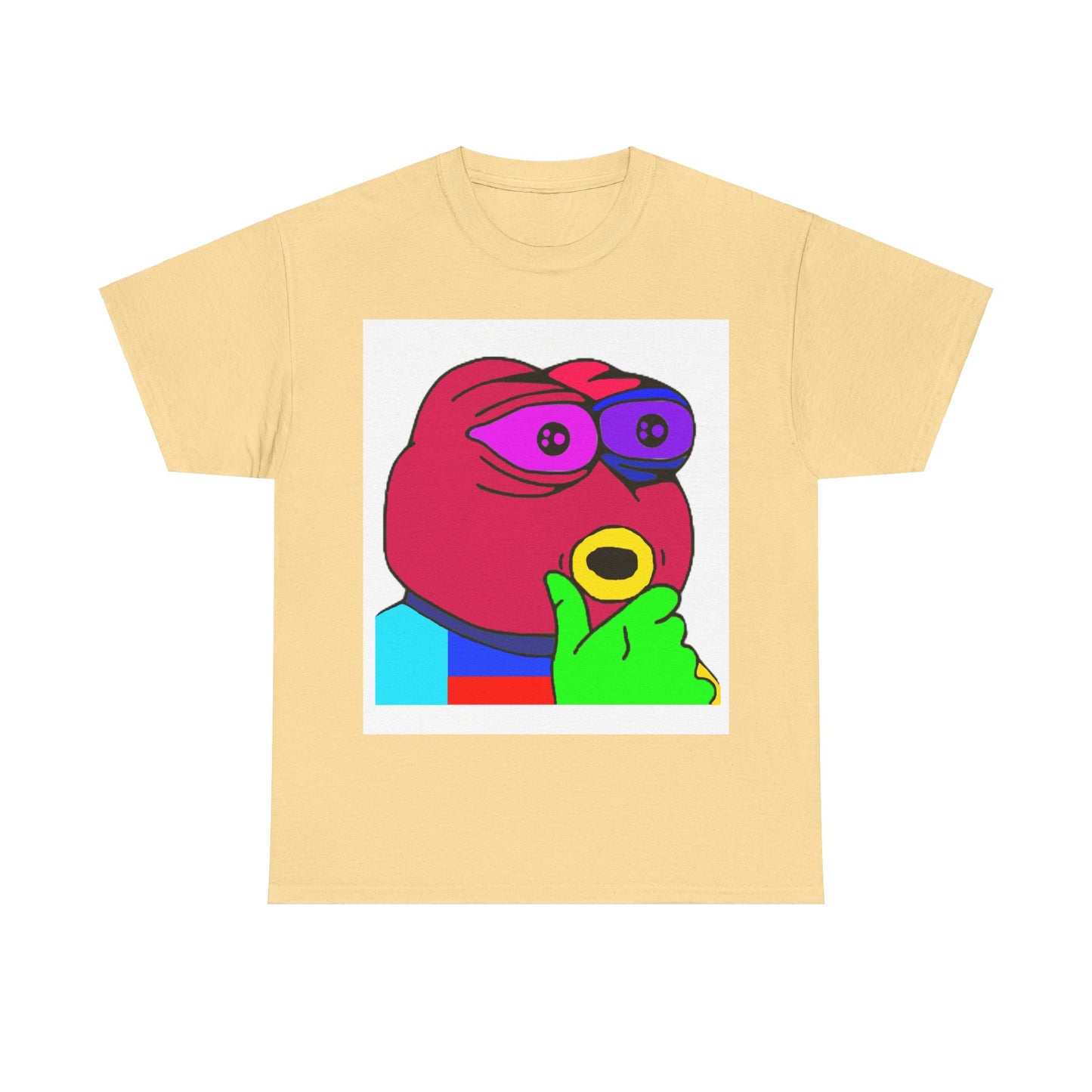 Frog Unisex Heavy Cotton Tee for Men and Women in Multiple Sizes