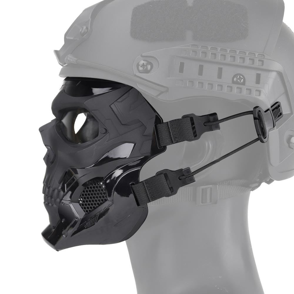 Skull Horror Helmet Mask w/Goggles, Skull Goggle Riding Mask, Motorcycle Goggles Mask, Skull Motocross Riding Sunglasses Comic Role