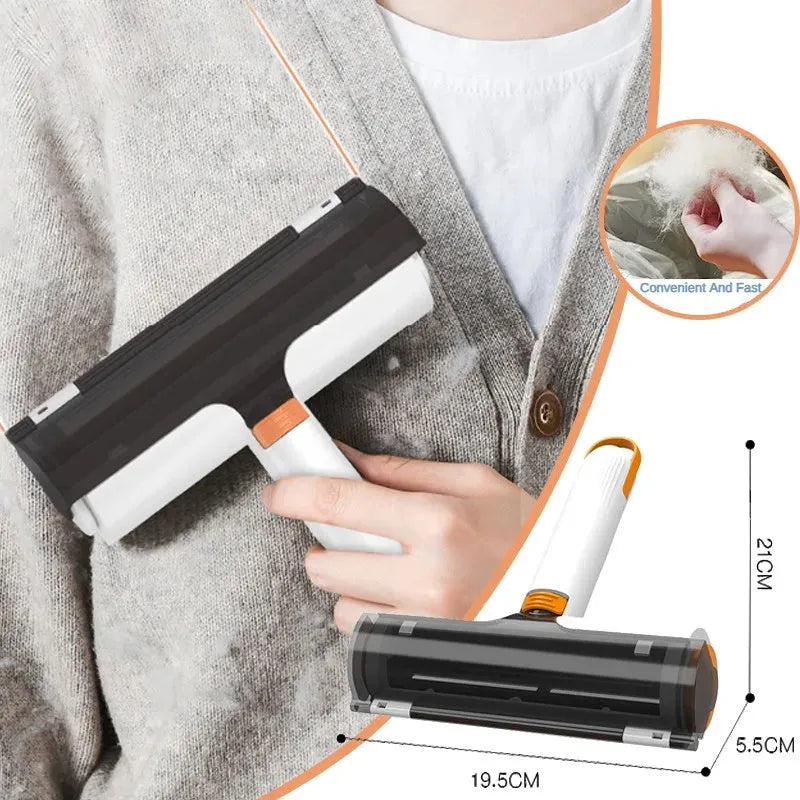 2 In 1 Pet Hair Removal Roller Multifunctional Portable Washable Hair Removal Brush