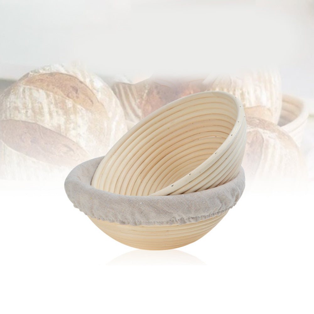 Rattan Bread Basket Round Fruit Baskets Wicker Storage Bowls Natural Woven Serving Basket Bowls Decorative Baskets