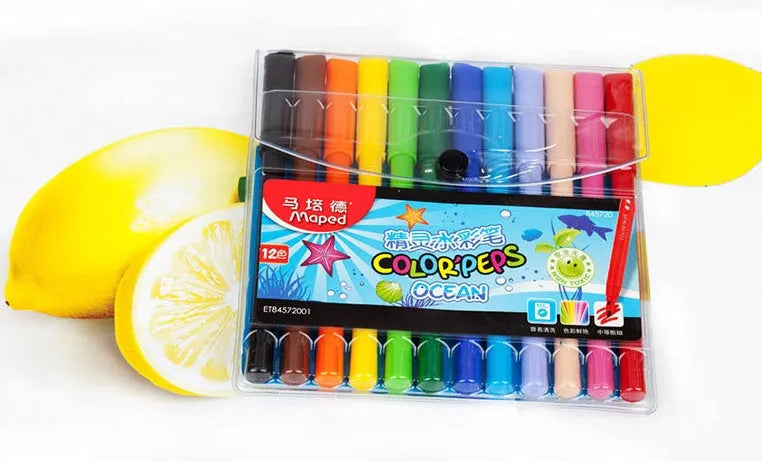 Elf Watercolor Pen Bag 12 Colors Watercolor Markers Flexible Brush Pens Non Toxic Washable Art Supplies for Pros and Beginners