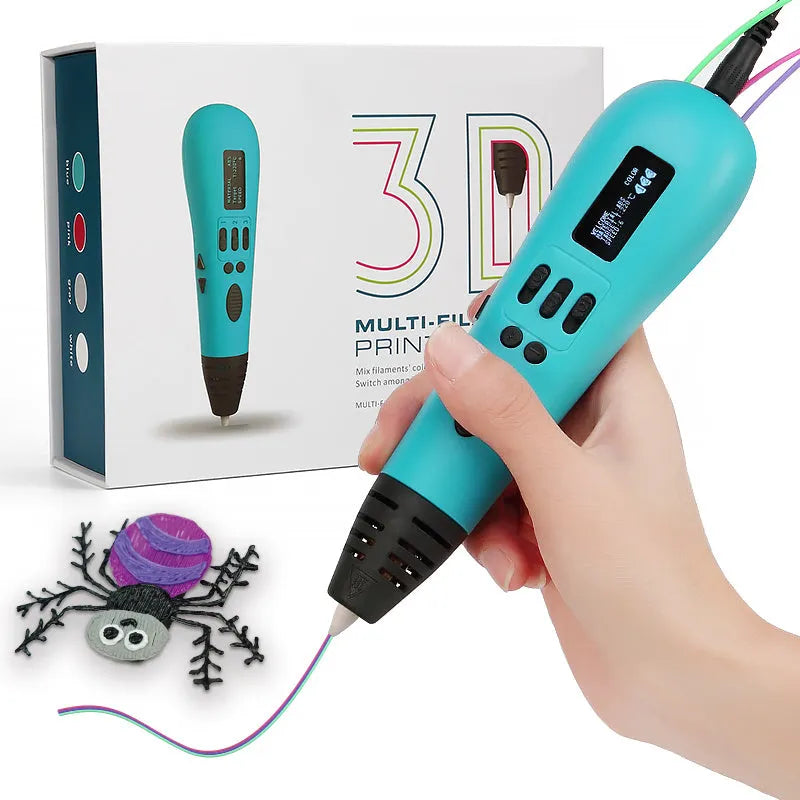 Luxury High Quality 3D Printing Pen 1.75mm Filament DIY Creative 3D Drawing Pen for Kids Best Christmas Gift