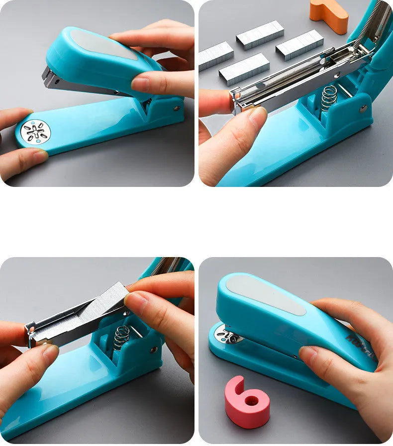 Rotatable Stapler For Students 360 Degree Binding Tool With Multiple Directions And Sheet Capacity