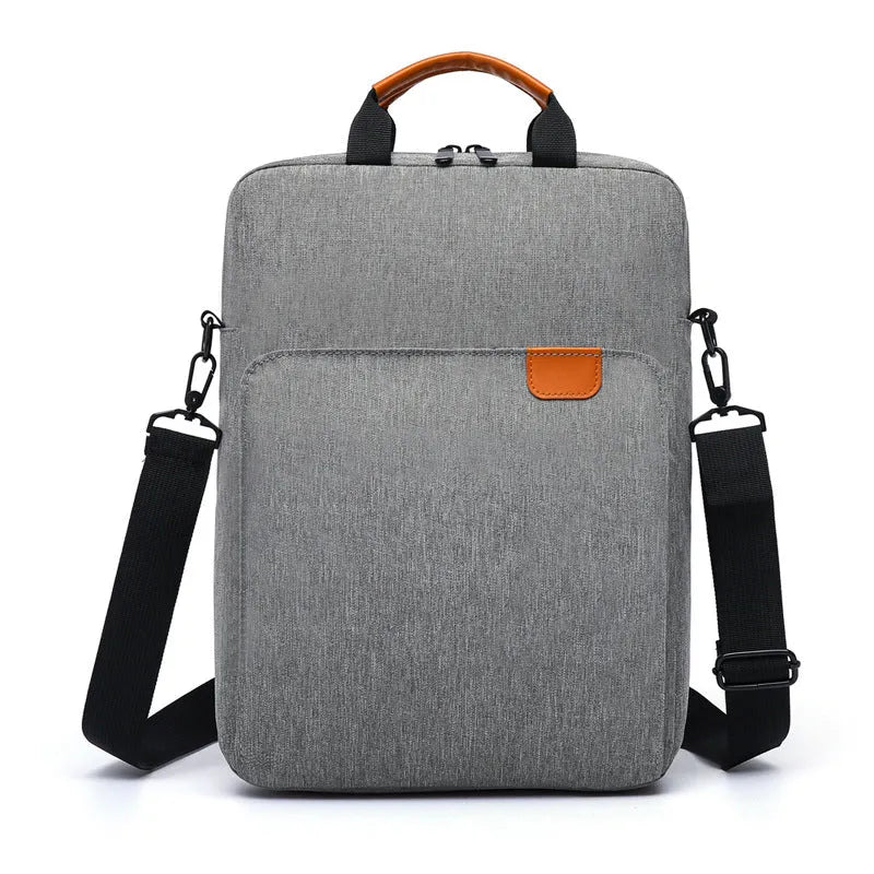 Laptop Flat Shoulder Messenger Bag Simple Shockproof Storage Bag for Business Travel