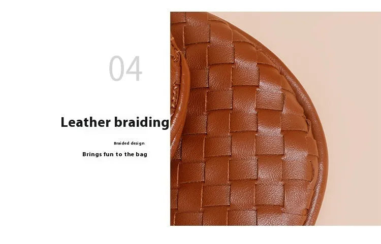 Crossbody Woven Bag New Premium Versatile Women's Bag in Black Brown and Wine Red