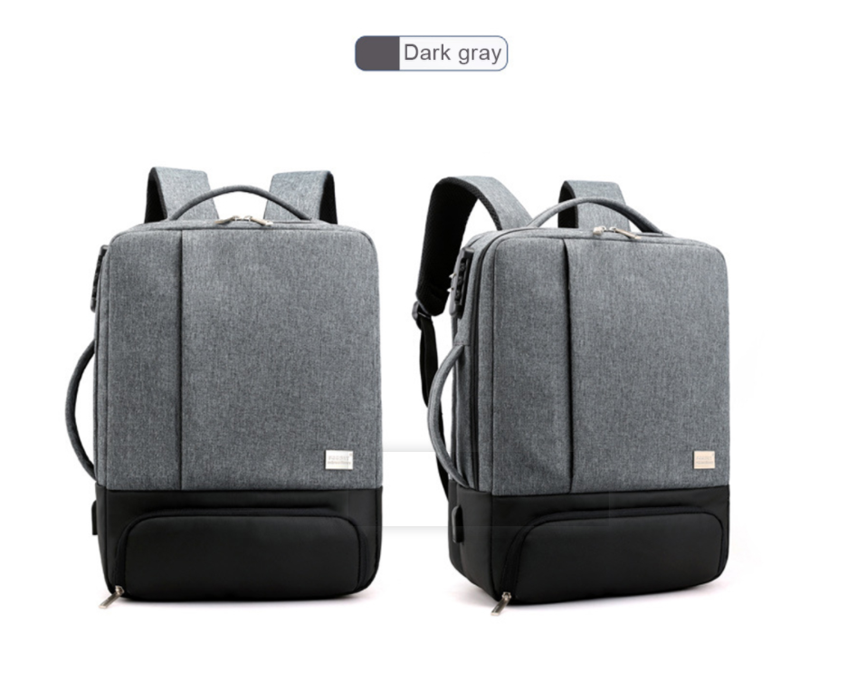 Laptop Backpack 15.6 Inch – Business Slim Durable Travel Backpack with USB Charging Port, Ideal for Men and Women