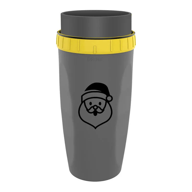 No Cover Twist Cup Travel Portable Double Insulation Tumbler With Straw For Children And Adults