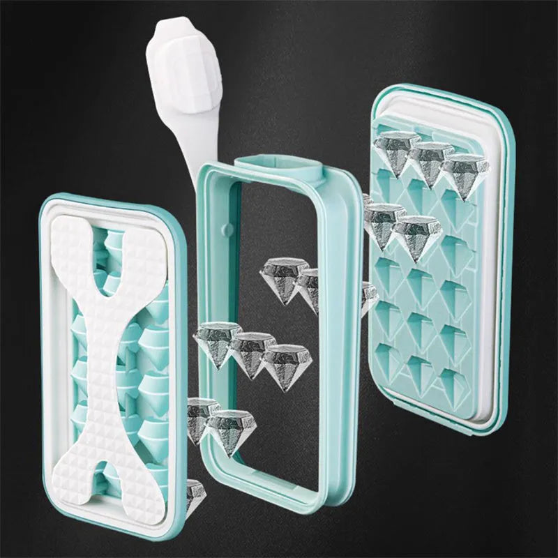 2 In 1 Portable Silicone Ice Ball Mold Water Bottle Ice Cube Maker Creative Summer Kitchen Gadget