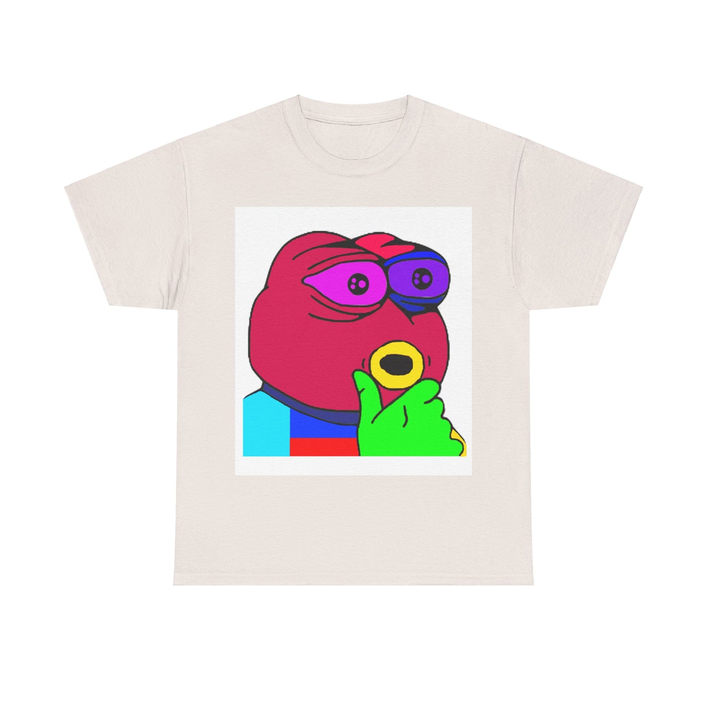 Frog Unisex Heavy Cotton Tee for Men and Women in Multiple Sizes