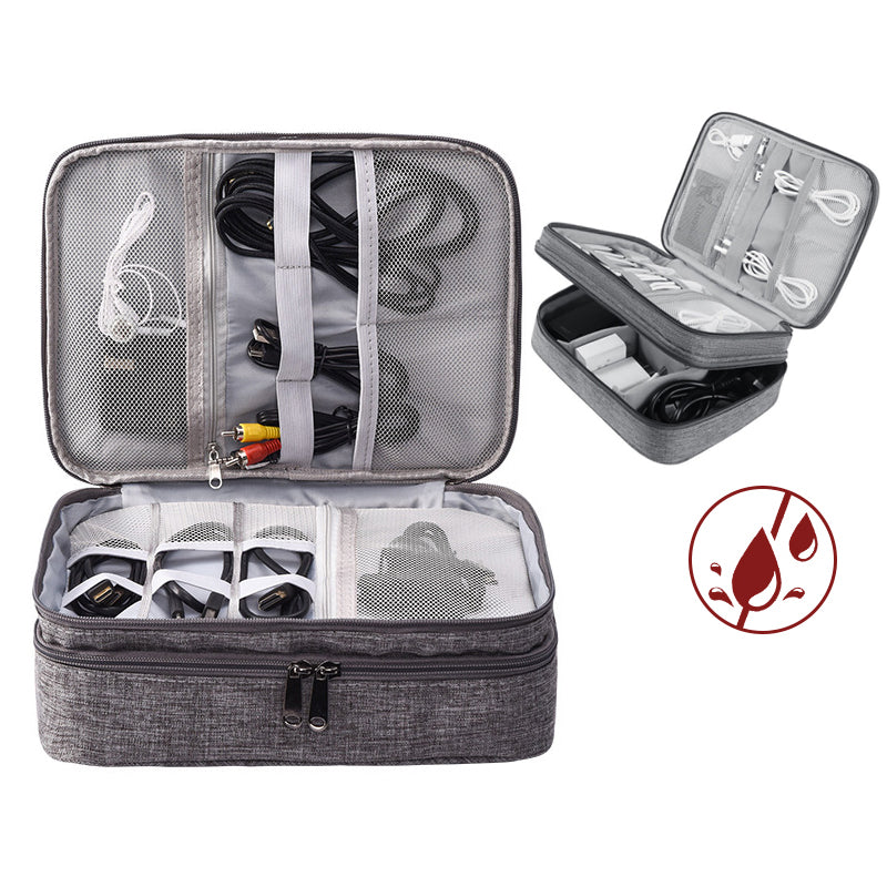 Electronics Organizer Travel Cable Organizer Bag Waterproof Portable Digital Storage Bag Electronic Accessories Case Charger Storage Case