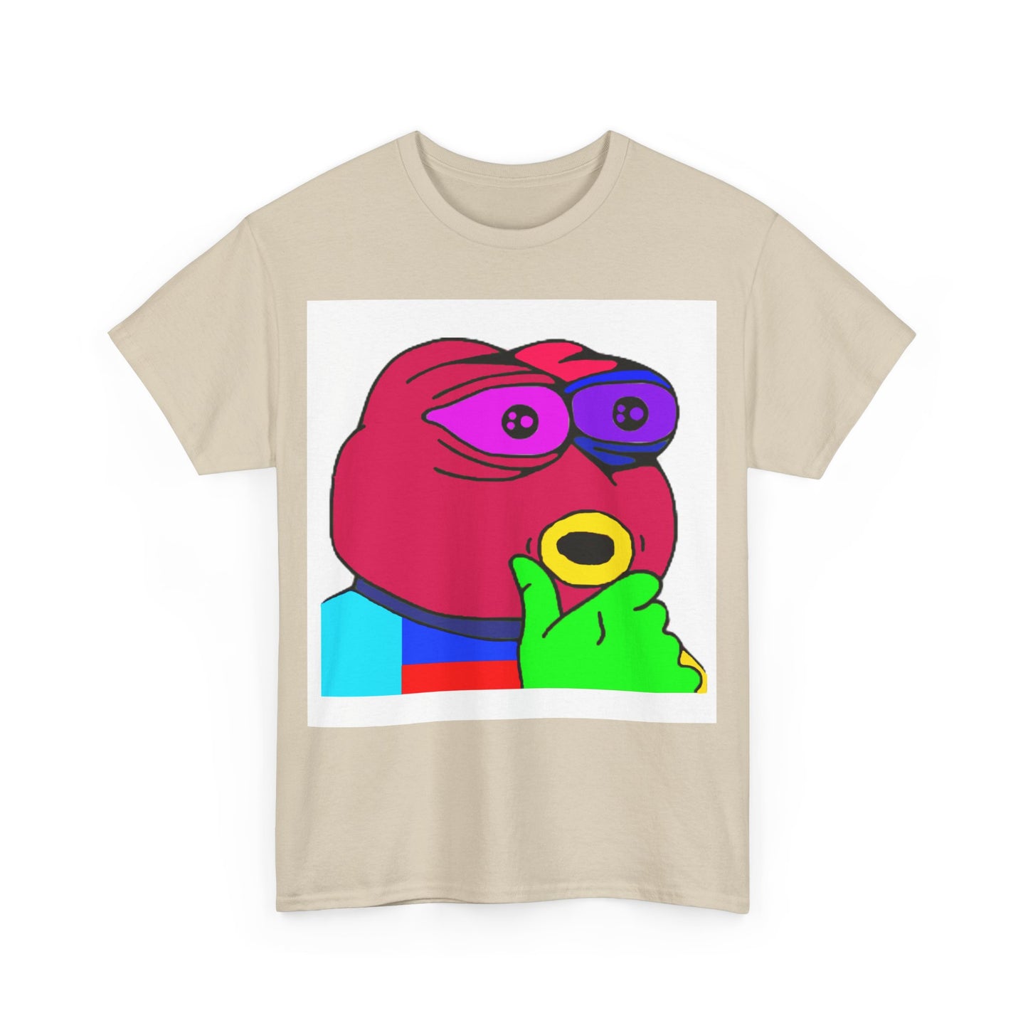 Frog Unisex Heavy Cotton Tee for Men and Women in Multiple Sizes