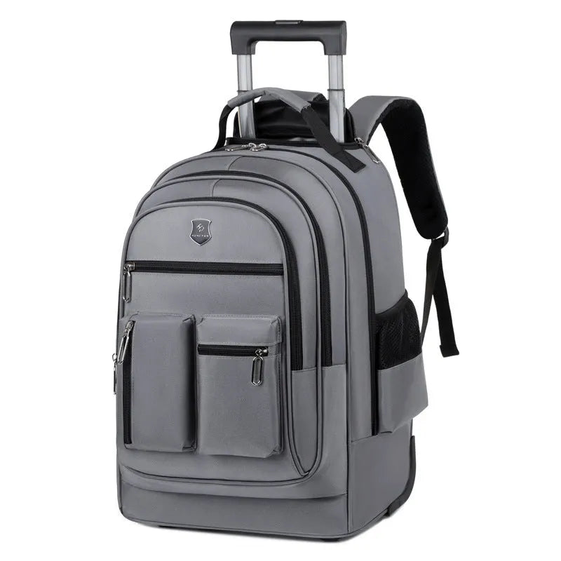 Trolley Backpack Ultra Light Large Capacity Single Directional Wheel Bag