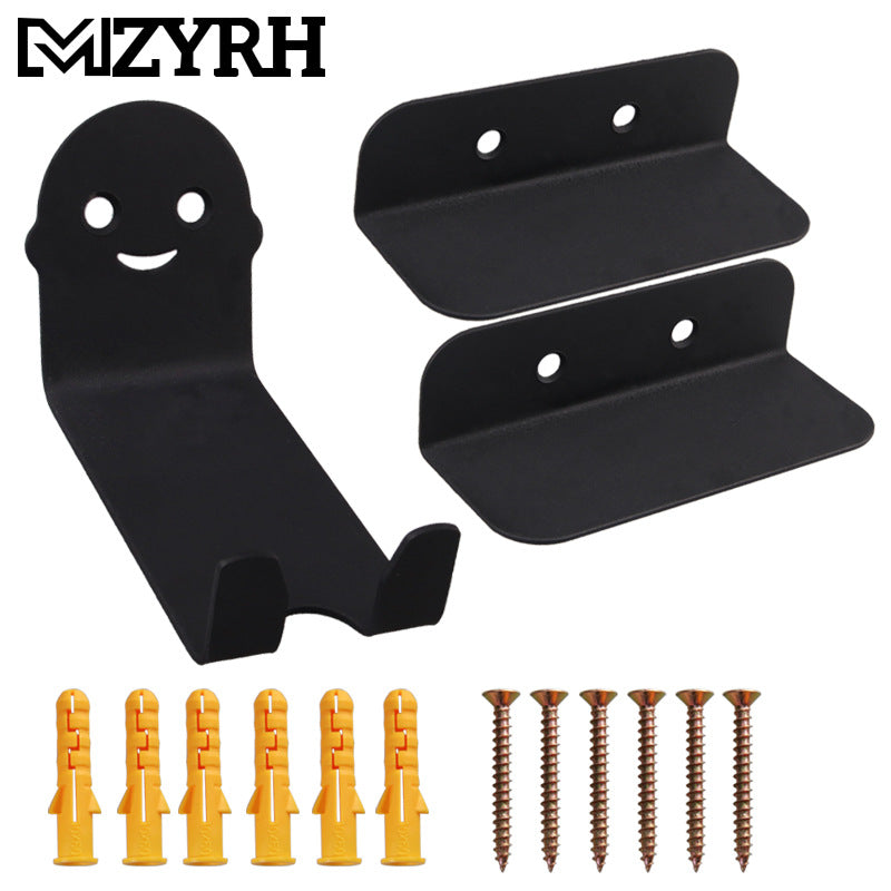 Bicycle rack wall hook Bike Hook, Bicycle Storage Hanger, Rubber Coated Heavy Duty Screw-in Ceiling Hooks for Tools, Garage Wall Organizer, 4 Pack