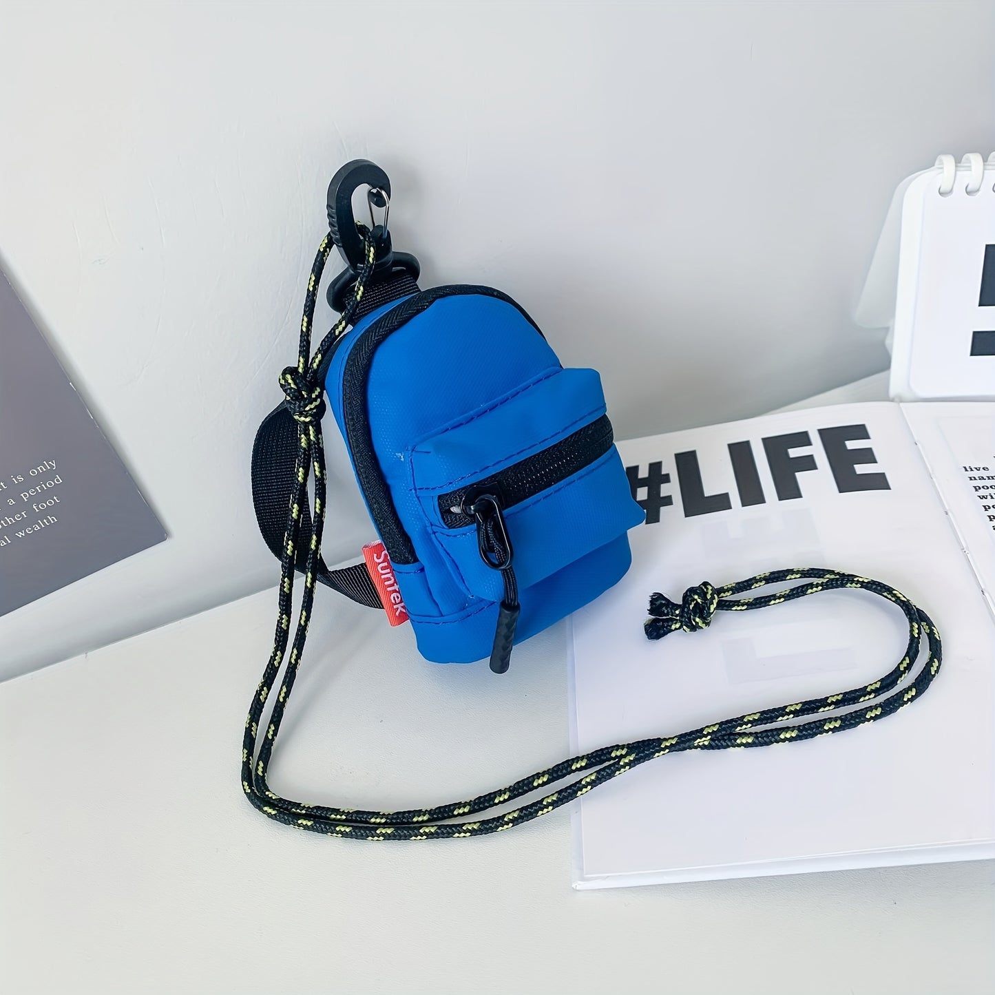 Mini Backpack For Men And Women With Lanyard, Single Shoulder Crossbody Bag, Changes Earphones, Key Hanging Bag