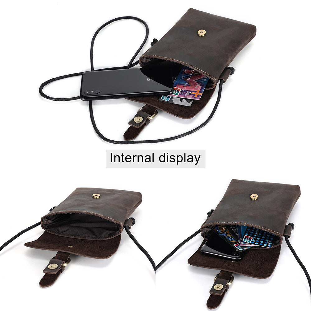 Men's Leather Phone Bag