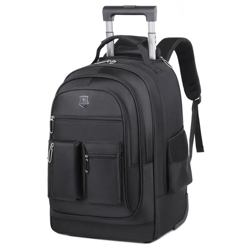 Trolley Backpack Ultra Light Large Capacity Single Directional Wheel Bag