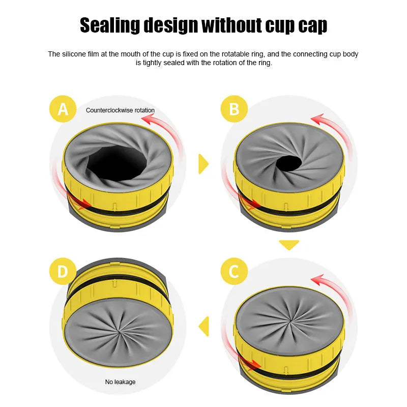 No Cover Twist Cup Travel Portable Double Insulation Tumbler With Straw For Children And Adults