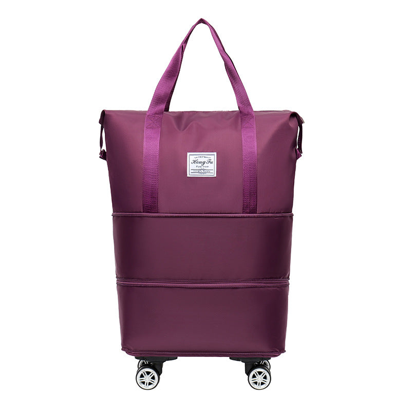 Double-layer Extended Large Capacity Travel Bag – Dry Wet Separation, Lightweight Maternity Package with Coverable Handle