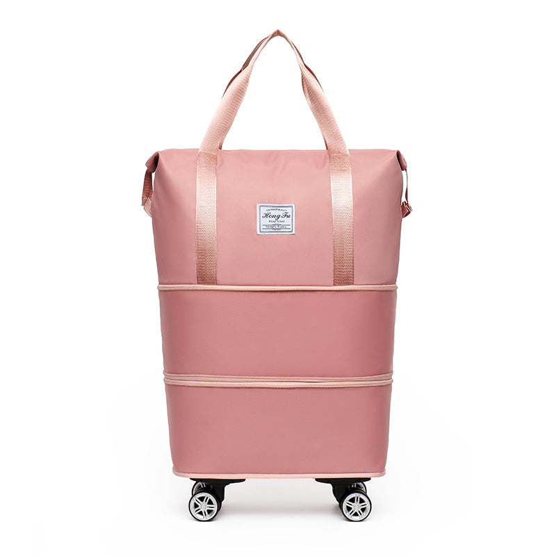 Double-layer Extended Large Capacity Travel Bag – Dry Wet Separation, Lightweight Maternity Package with Coverable Handle