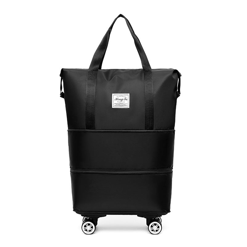 Double-layer Extended Large Capacity Travel Bag – Dry Wet Separation, Lightweight Maternity Package with Coverable Handle
