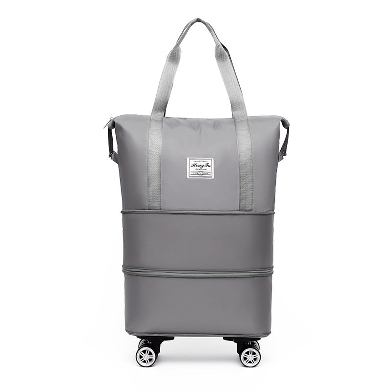 Double-layer Extended Large Capacity Travel Bag – Dry Wet Separation, Lightweight Maternity Package with Coverable Handle