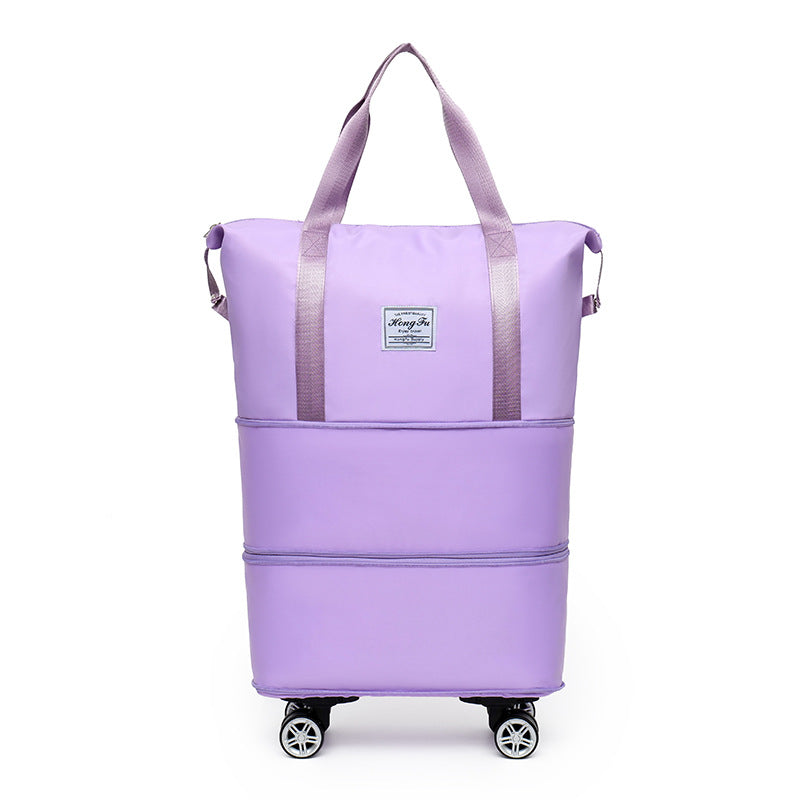 Double-layer Extended Large Capacity Travel Bag – Dry Wet Separation, Lightweight Maternity Package with Coverable Handle