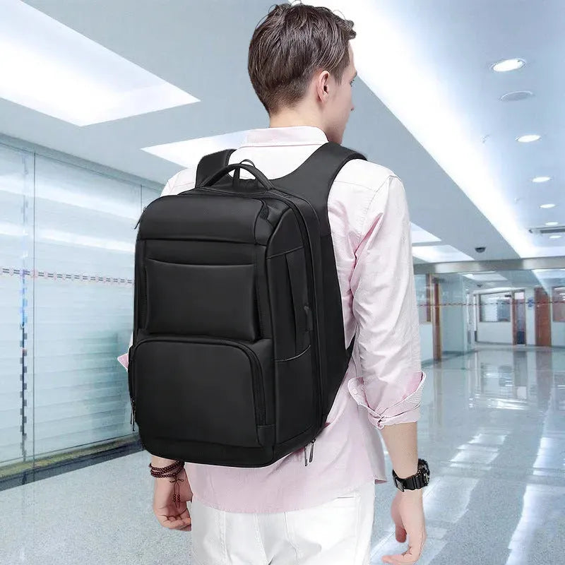 Laptop Backpack With USB Charging Port Water Resistant College Computer Bookbag For 16 Inch Laptop