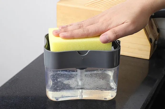 Multifunction Soap Dispenser Sponge Caddy Non Toxic Odorless Kitchen Rack Creative Bathroom Washing Soap Storage Box
