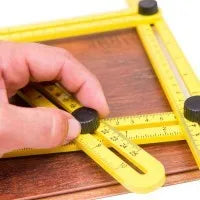 Multifunctional Four Folding Measuring Ruler 25cm Length Adjustable High Quality 80g