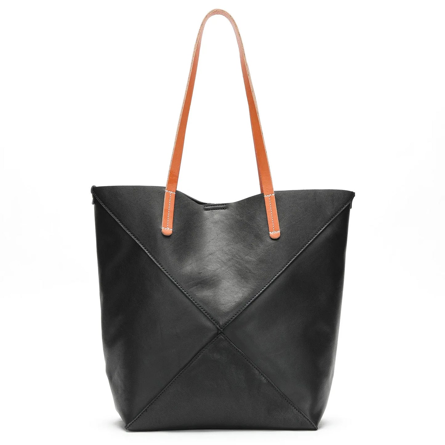 Handmade Genuine Leather Women's Bag High Grade Large Capacity One Shoulder Portable