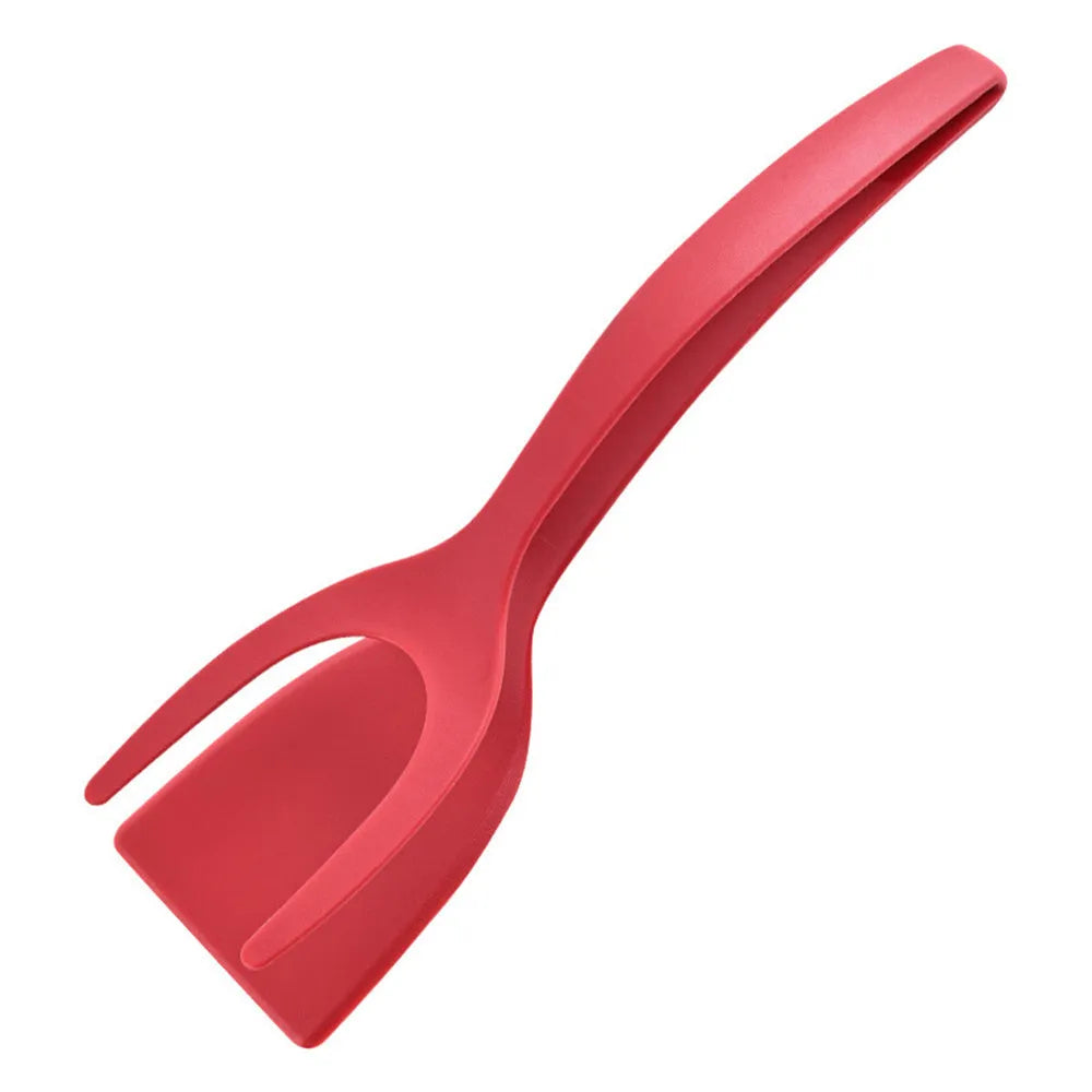 2 In 1 Grip And Flip Tongs Egg Spatula Tongs Clamp Pancake Fried Egg French Toast Omelet Kitchen Accessories