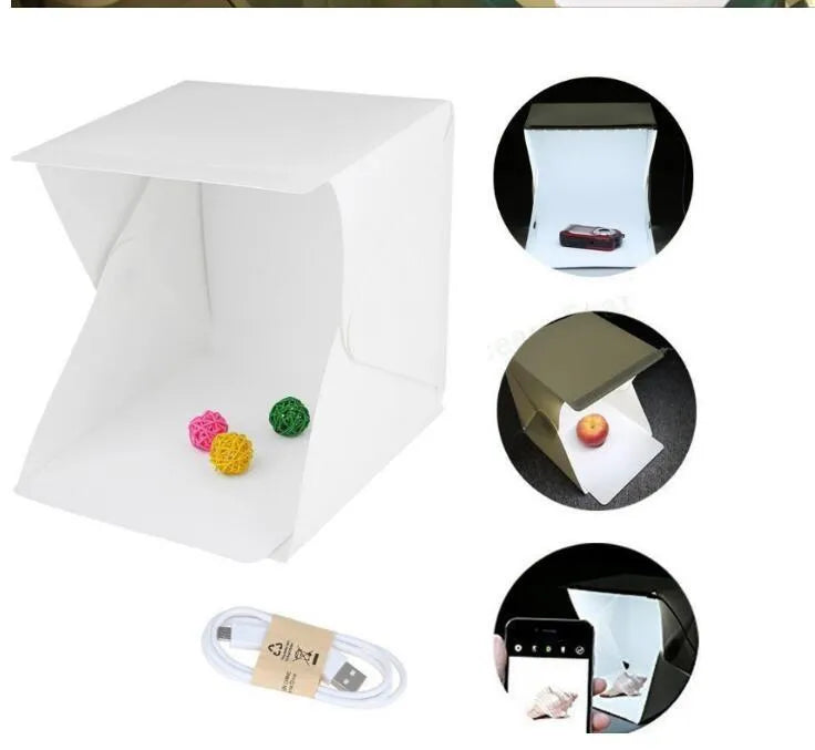 Mini LED Folding Studio Soft Light Photo Lamp Portable Photography Tent Kit