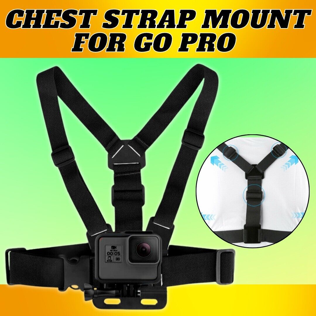 Mobile Phone Chest Strap Harness Mount Head Strap Holder Kit for POV/VLOG,Cell Phone Clip Compatible with iPhone,Samsung,