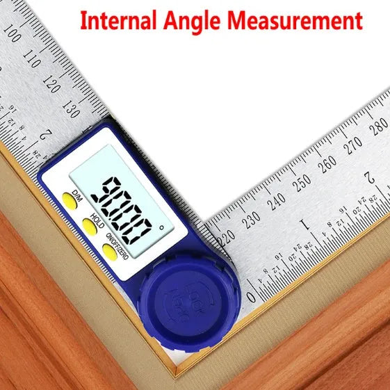 Multifunctional Woodworking Electronic Ruler Made of Stainless Steel