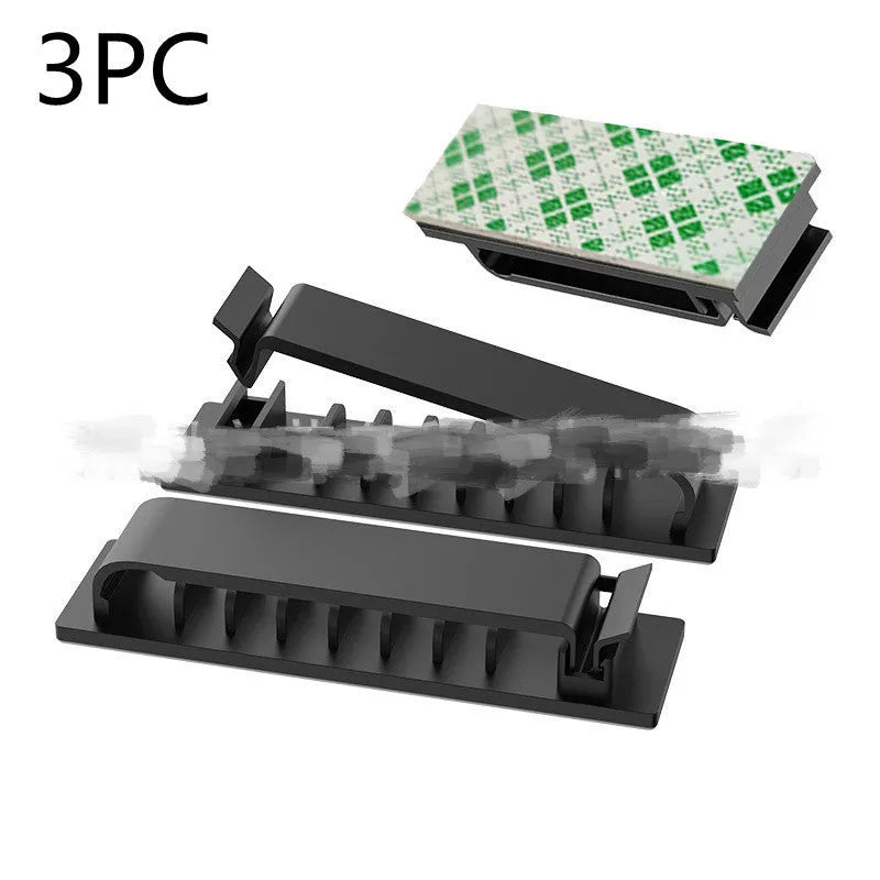 Home Portable Storage Cable Organizer Fixing Clip for Charging Power and Network Cables