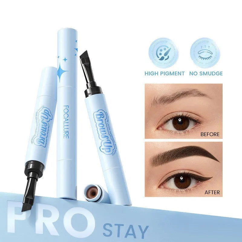 2 In 1 3D Eyebrow Gel Cream Eyeliner Pencil Waterproof Long Lasting Eyebrow Pomade Enhancers Makeup Cosmetics