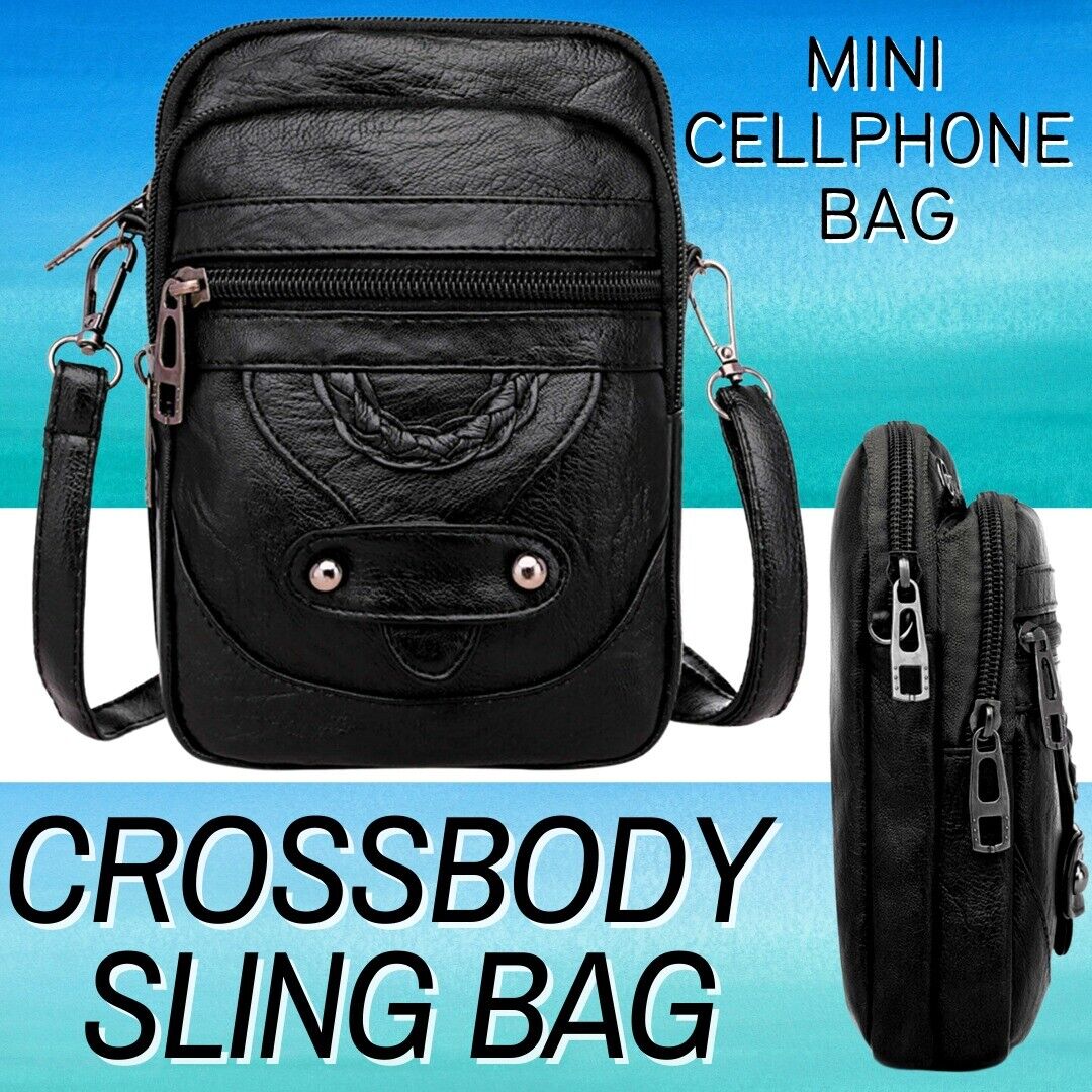 Cross-body Small Cell Phone Case – Stylish PU Leather Phone Purse Wallet Shoulder Bag for Women