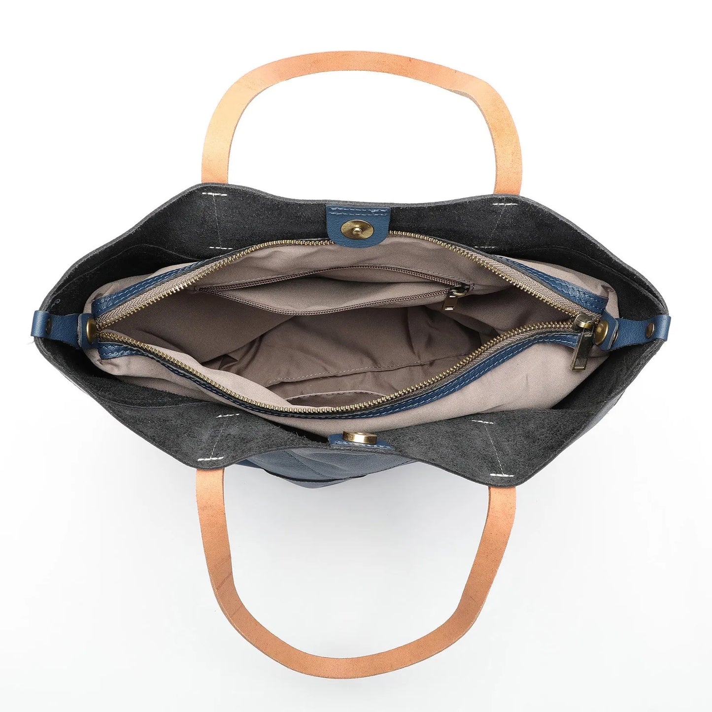 Handmade Genuine Leather Women's Bag High Grade Large Capacity One Shoulder Portable