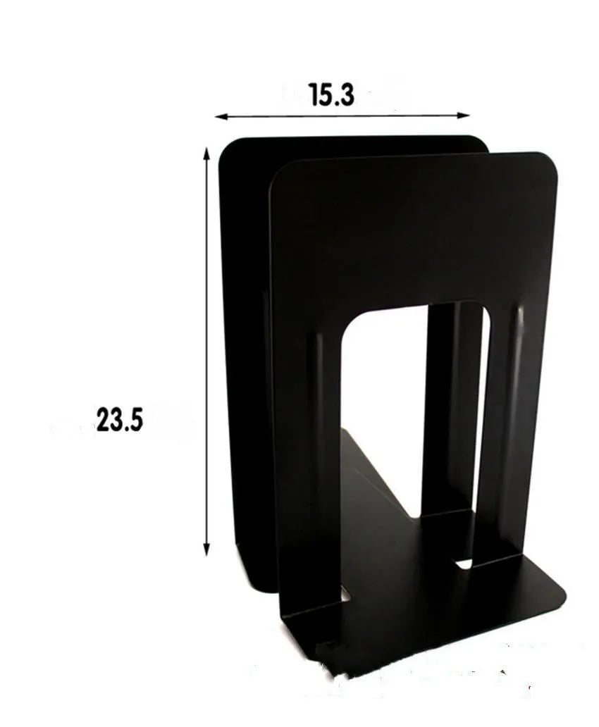 Stationery Student Blue Metal Bookend for Home Office and School