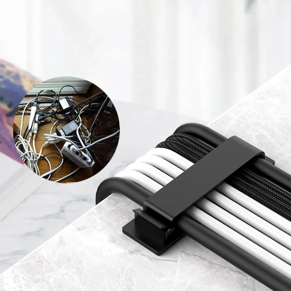 Home Portable Storage Cable Organizer Fixing Clip for Charging Power and Network Cables