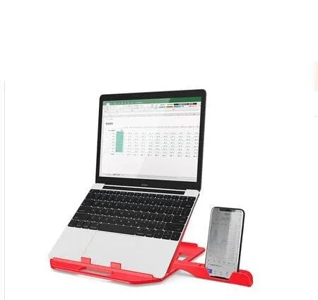 Aluminum Adjustable Height Laptop Stand for Desk Ergonomic Strong Sturdy Design Foldable Computer Notebook Holder in Black and White
