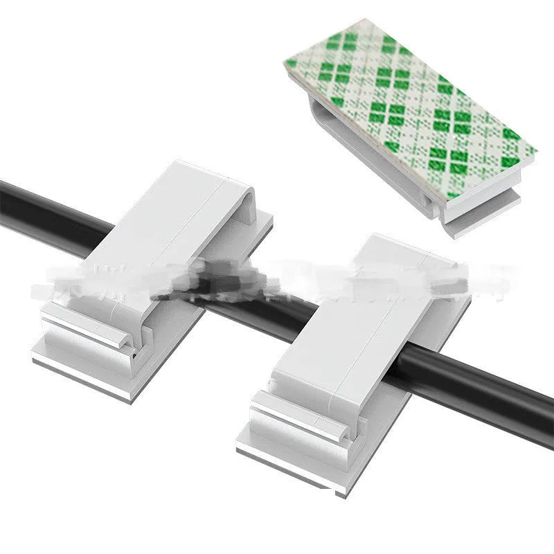 Home Portable Storage Cable Organizer Fixing Clip for Charging Power and Network Cables