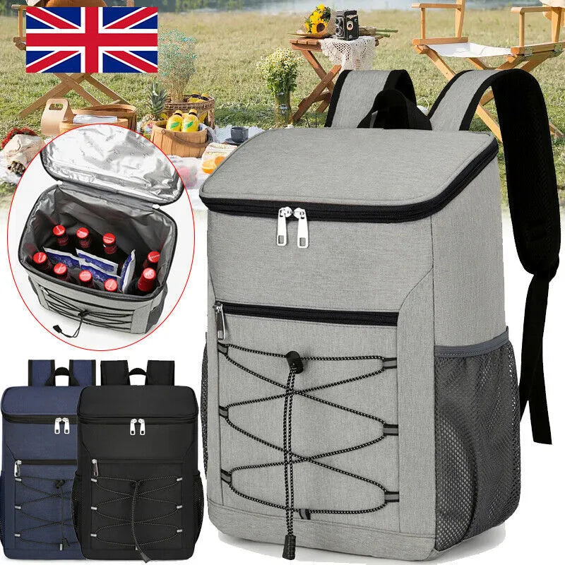 Insulated Cooler Backpack for Camping Hiking Picnic and Lunch Bag Rucksack Keeps Food Hot or Cold
