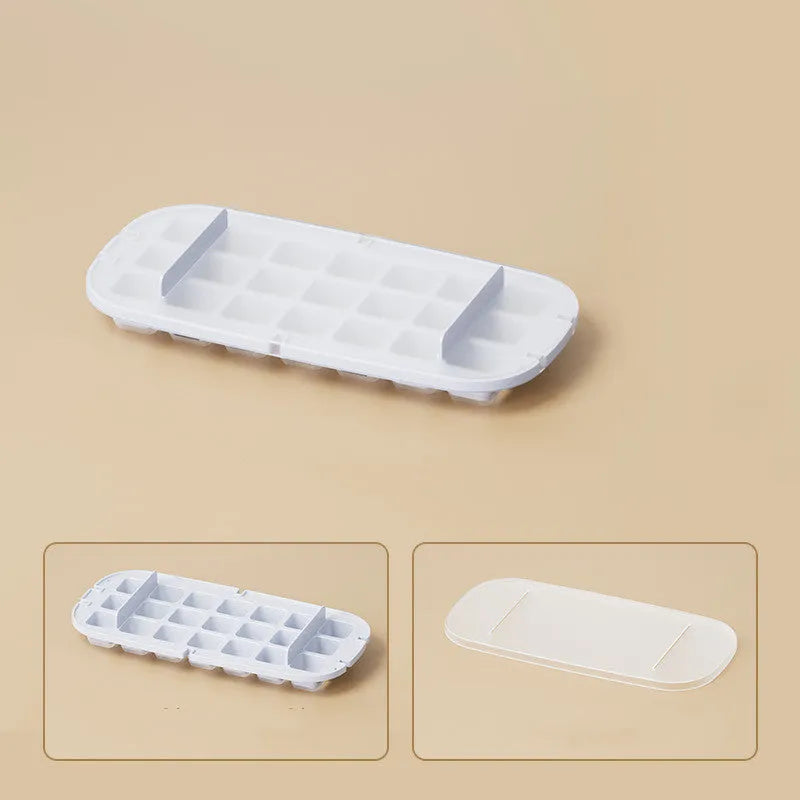 Ice Box High Capacity Ice Cube Tray Grid Food Grade Kitchen Gadget