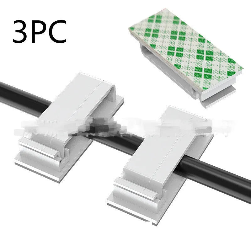 Home Portable Storage Cable Organizer Fixing Clip for Charging Power and Network Cables